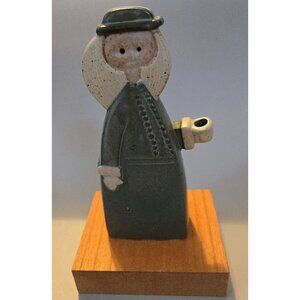 Vintage Alfred Knobler Art Pottery Mini Taper Candle Holder MCM Made In Japan